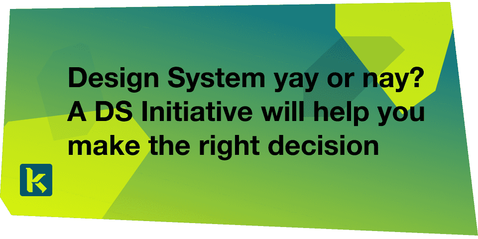 How our initiative workshop series helps customers to decide for or against building a design system